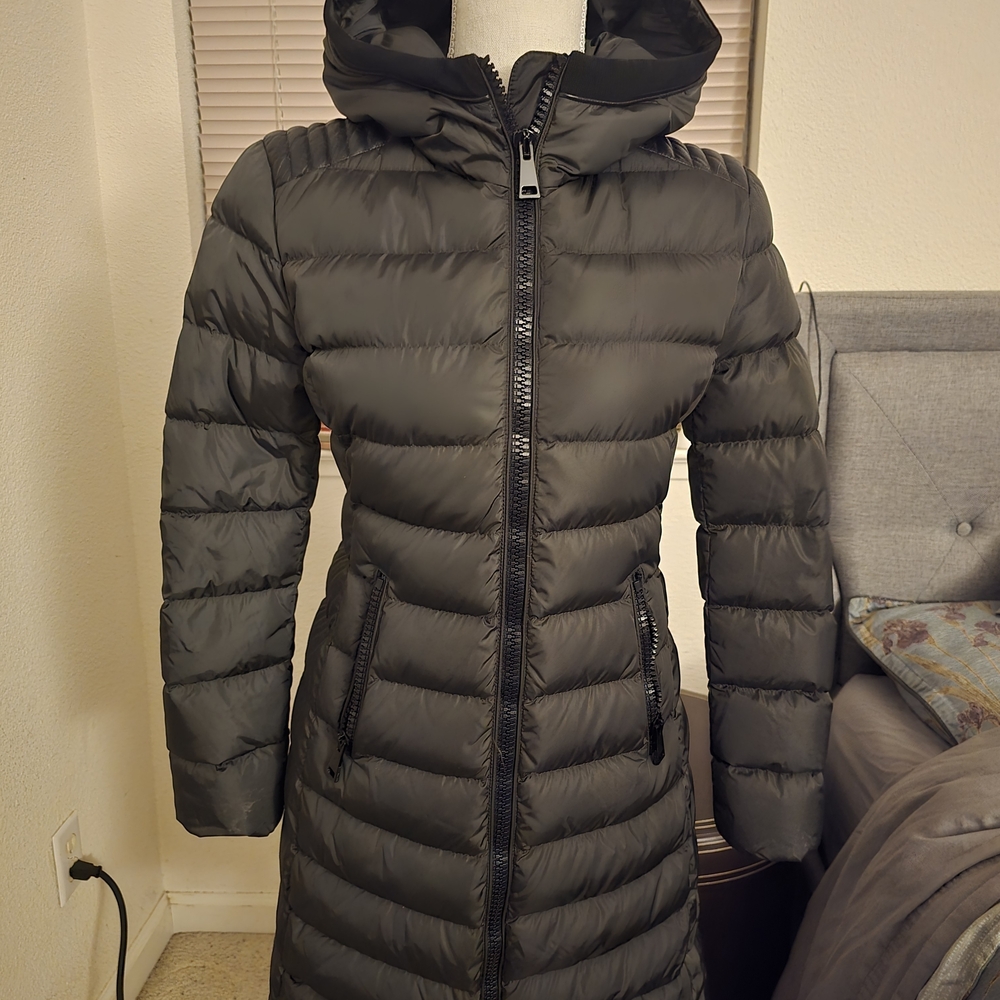 Moncler Dark Green Hooded Puffer Jacket